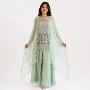 Aarvika Organza Drape Set