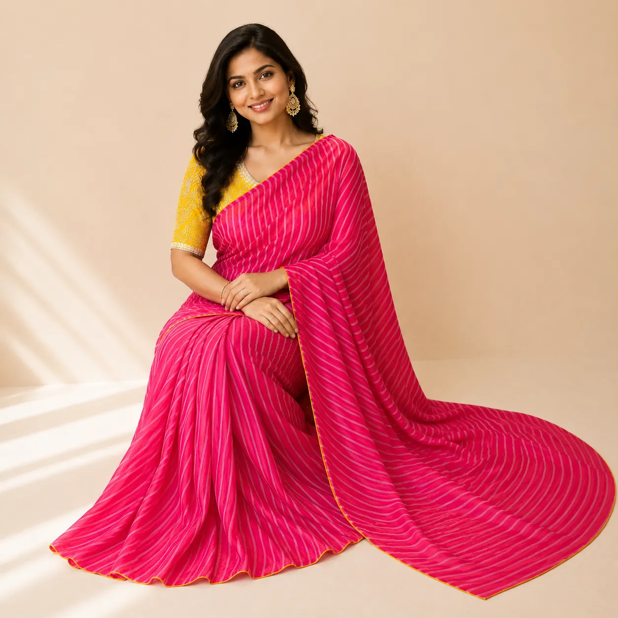 Surya Lehera Handcrafted Silk Saree - Image 2