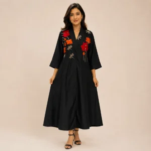 Velora Noir Handcrafted Dress