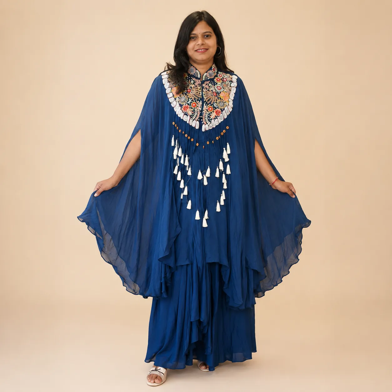 Virelle Azure Handcrafted Cape Set